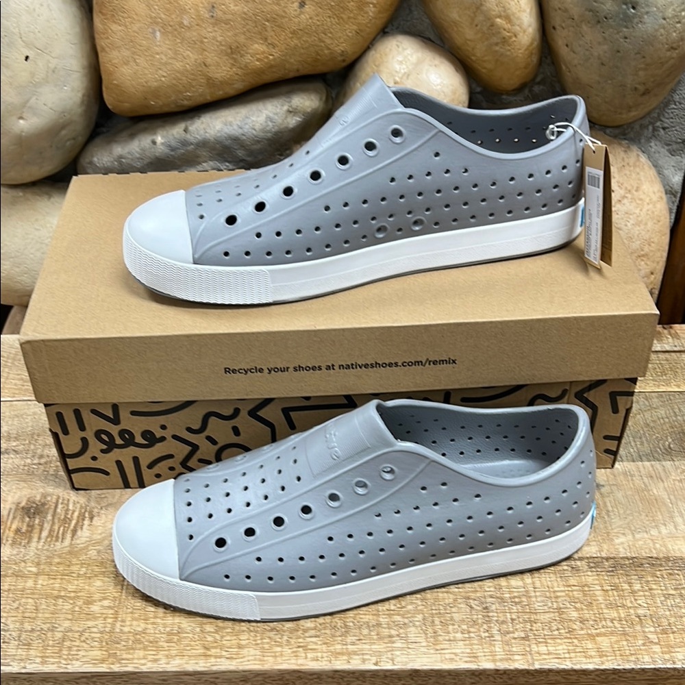 Native Men's Gray Slip-On Shoes